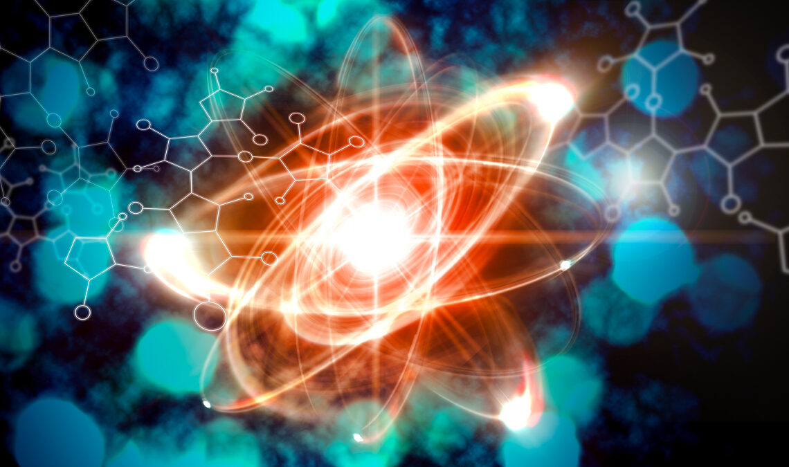 Rendering of atom with chemical symbols